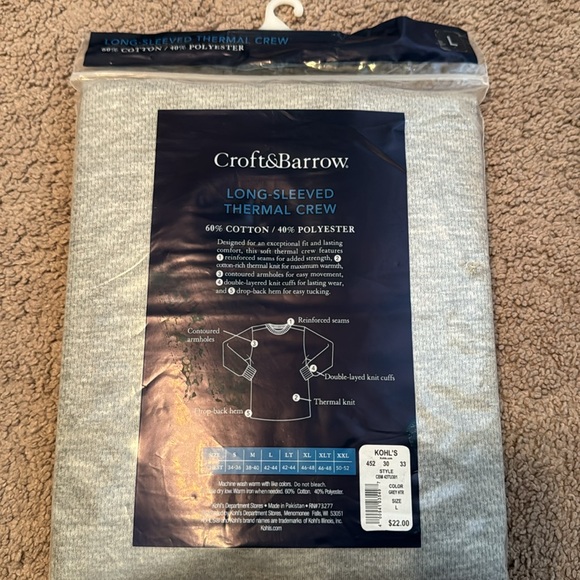 Men’s thermal crew - Picture 4 of 5